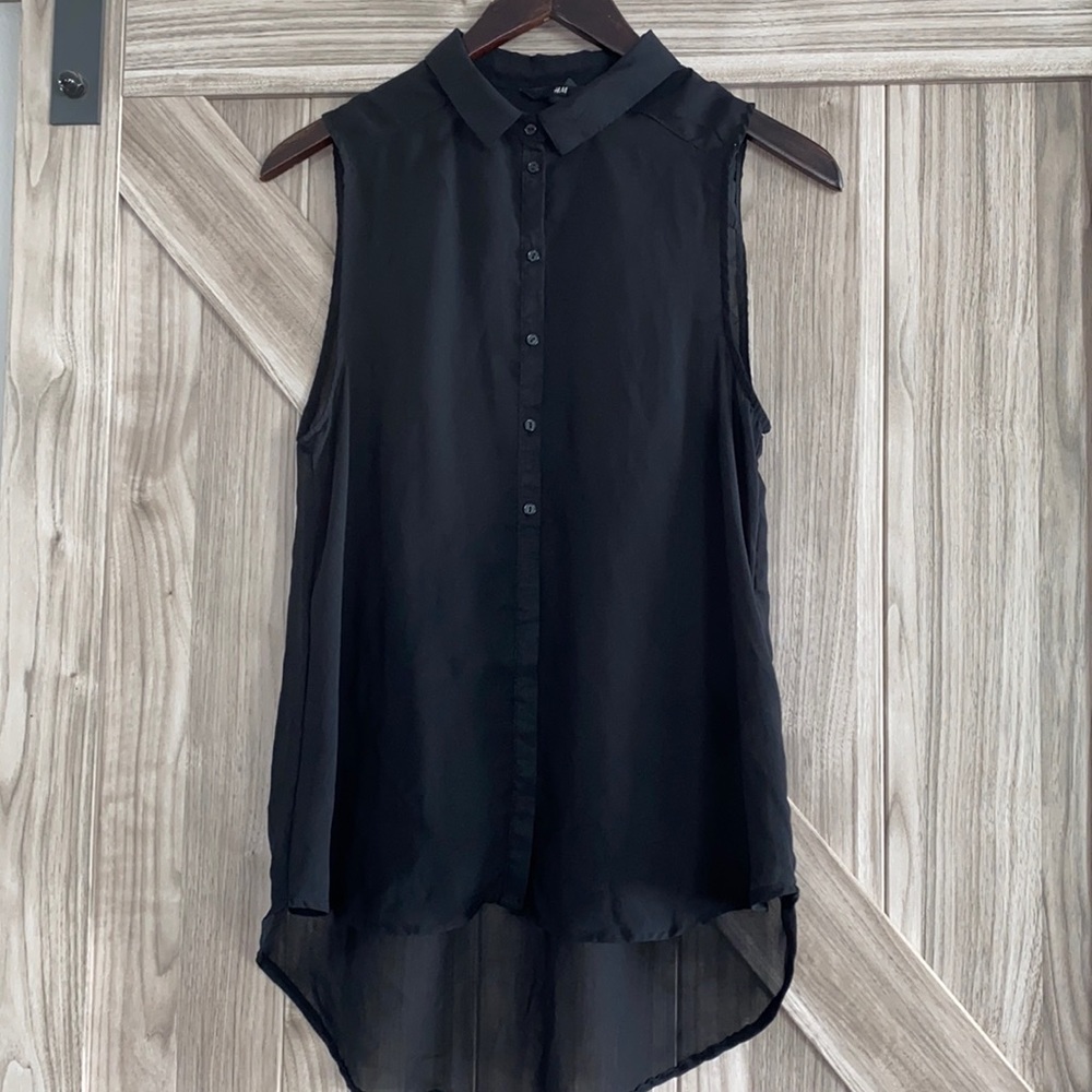 H&M sheer sleeveless top